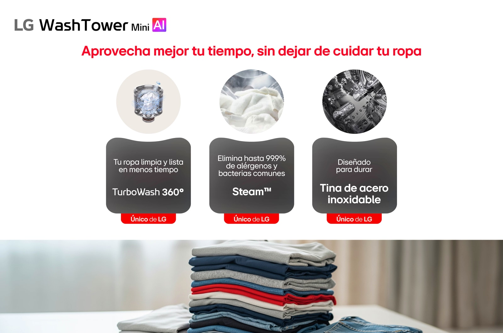 Aprovecha mejor tu tiempo, sin dejar de cuidar tu ropa